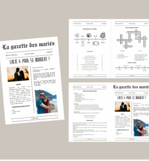 Gazette des mariés à personnaliser | PDF à imprimer