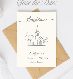 Faire part de baptême